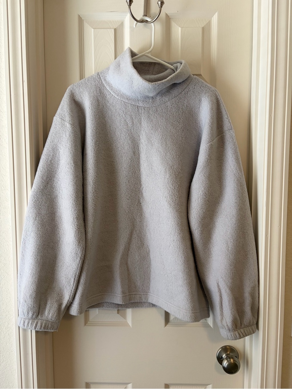GAP Light Gray Plush Turtleneck Sweater